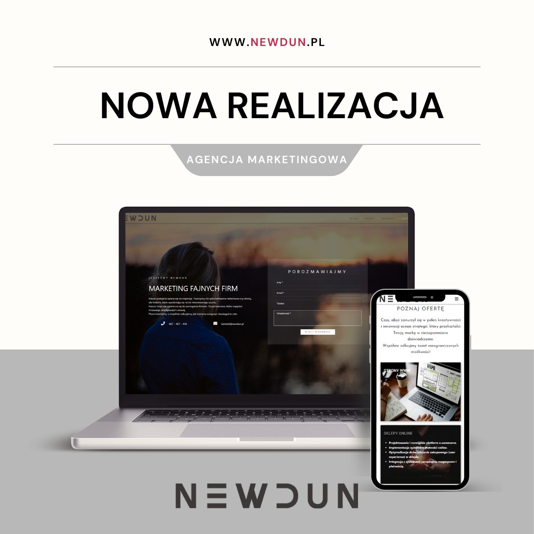 Realizacja strony internetowej dla agencji marketingowej