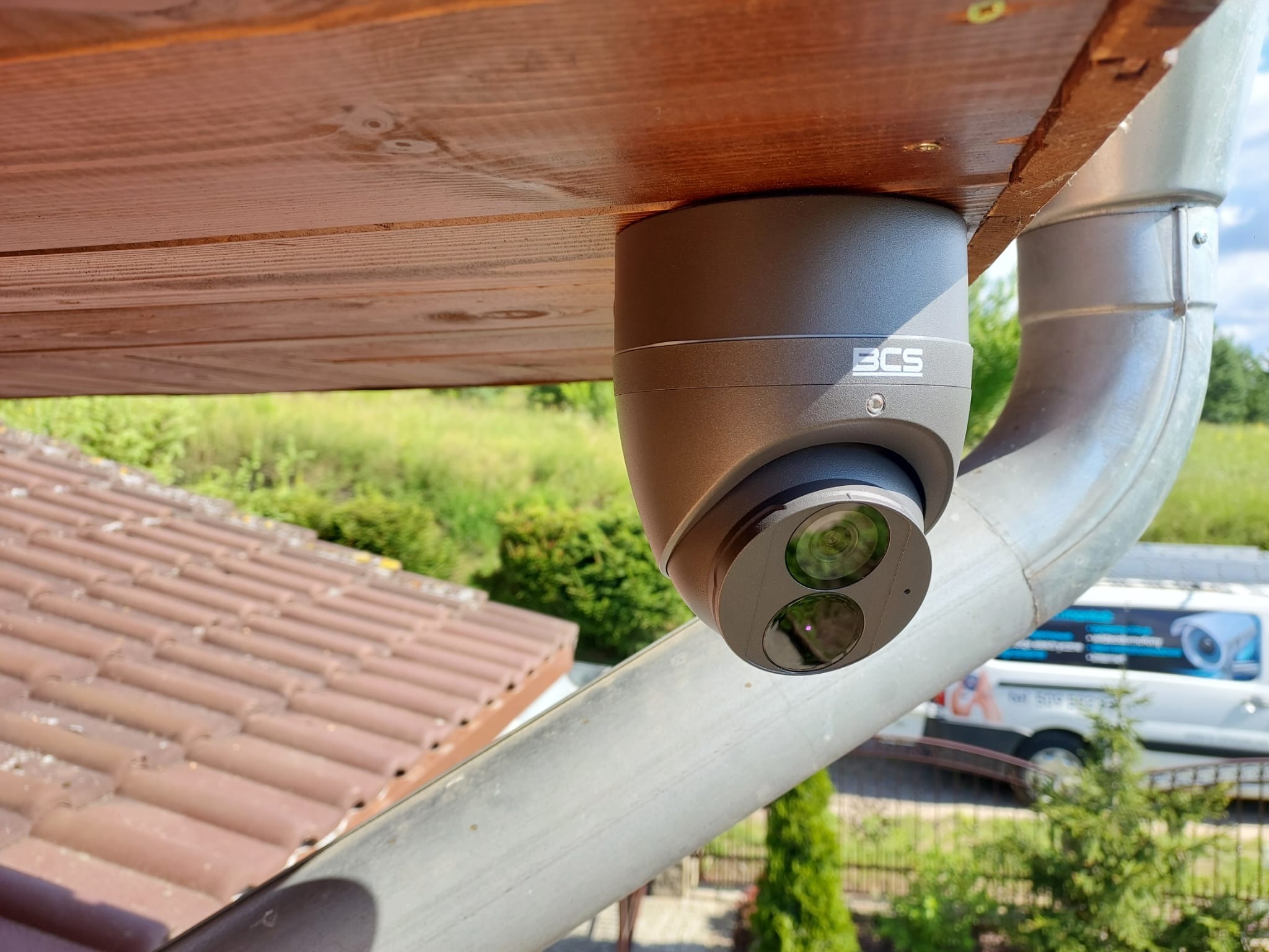 Kamera kopułowa w domu prywatnym