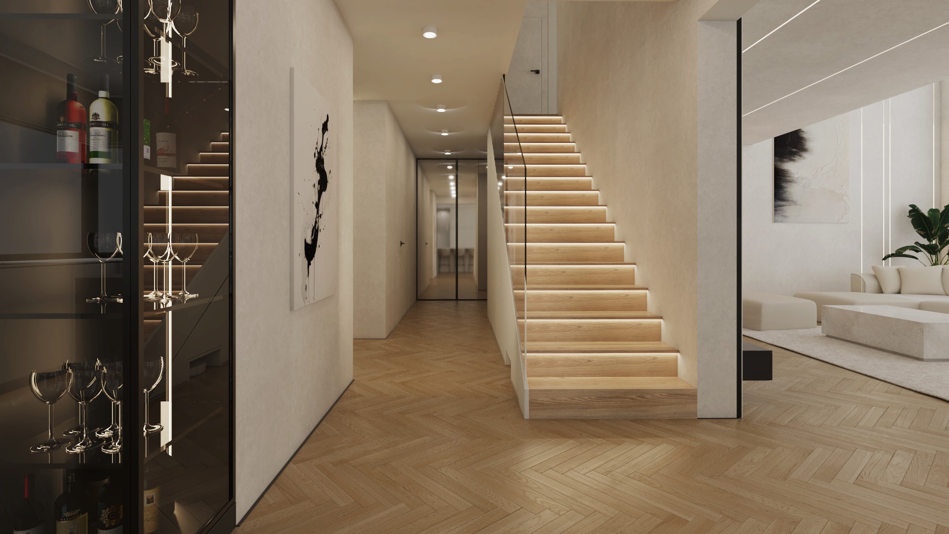 Projekt wnętrza domu jednorodzinnego