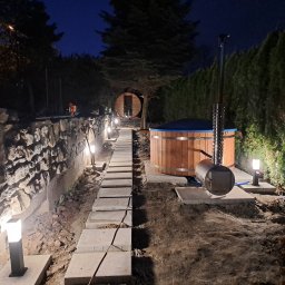 Instalacja oświetlenia ogrodowego