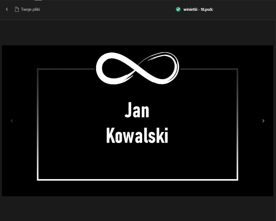 Winietki dla gości na moje 18-ste urodziny przygotowana przeze mnie