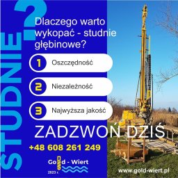 A GOLD-WIERT Studnie Głębinowe - Studnie Wiercone Warszawa