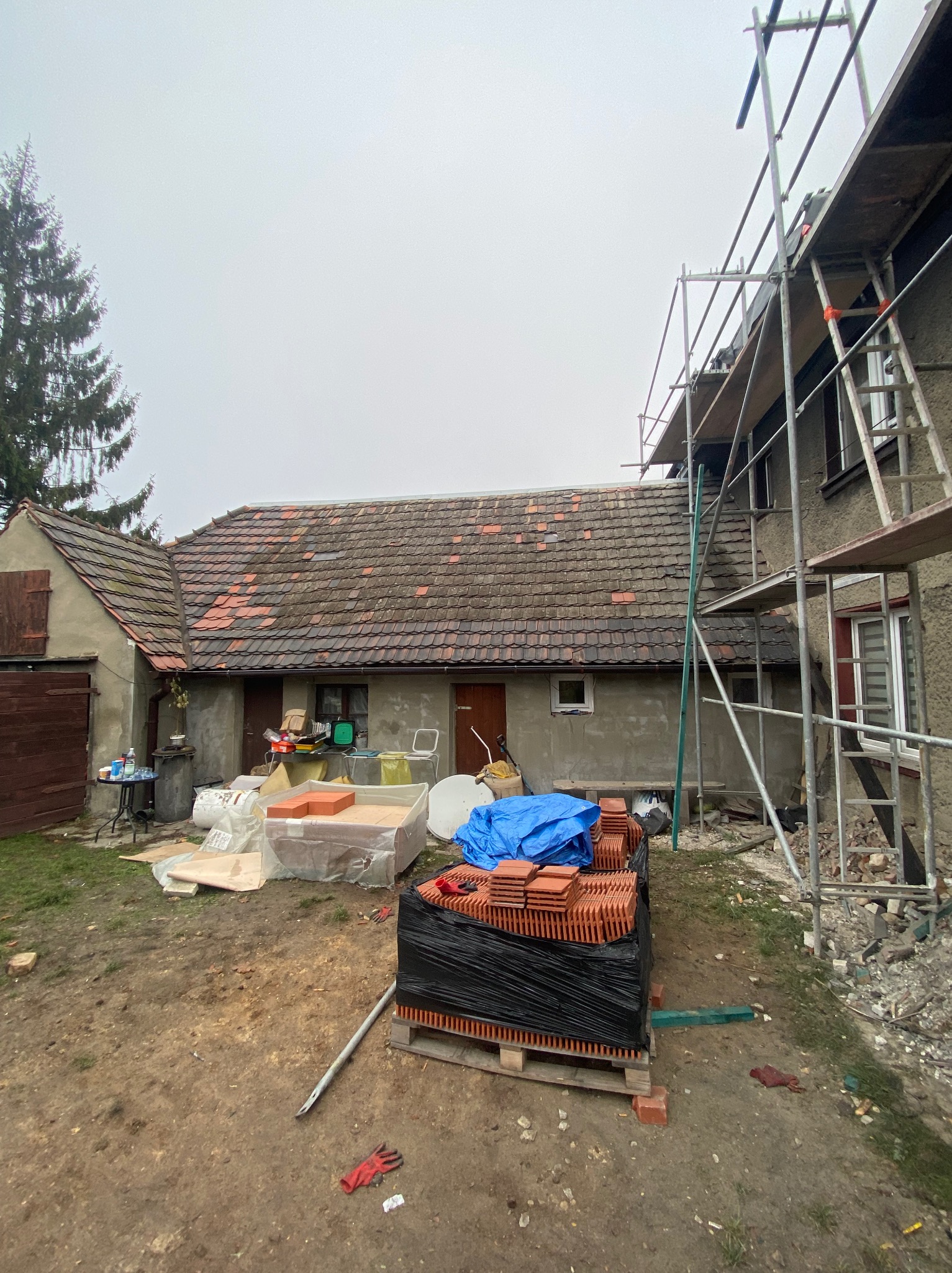 Wymiana starej karpiówki oraz wymiana konstrukcji dqchowej