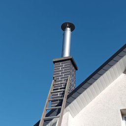 Przedłużenie komina dymowego ze stali nierdzewnej. 