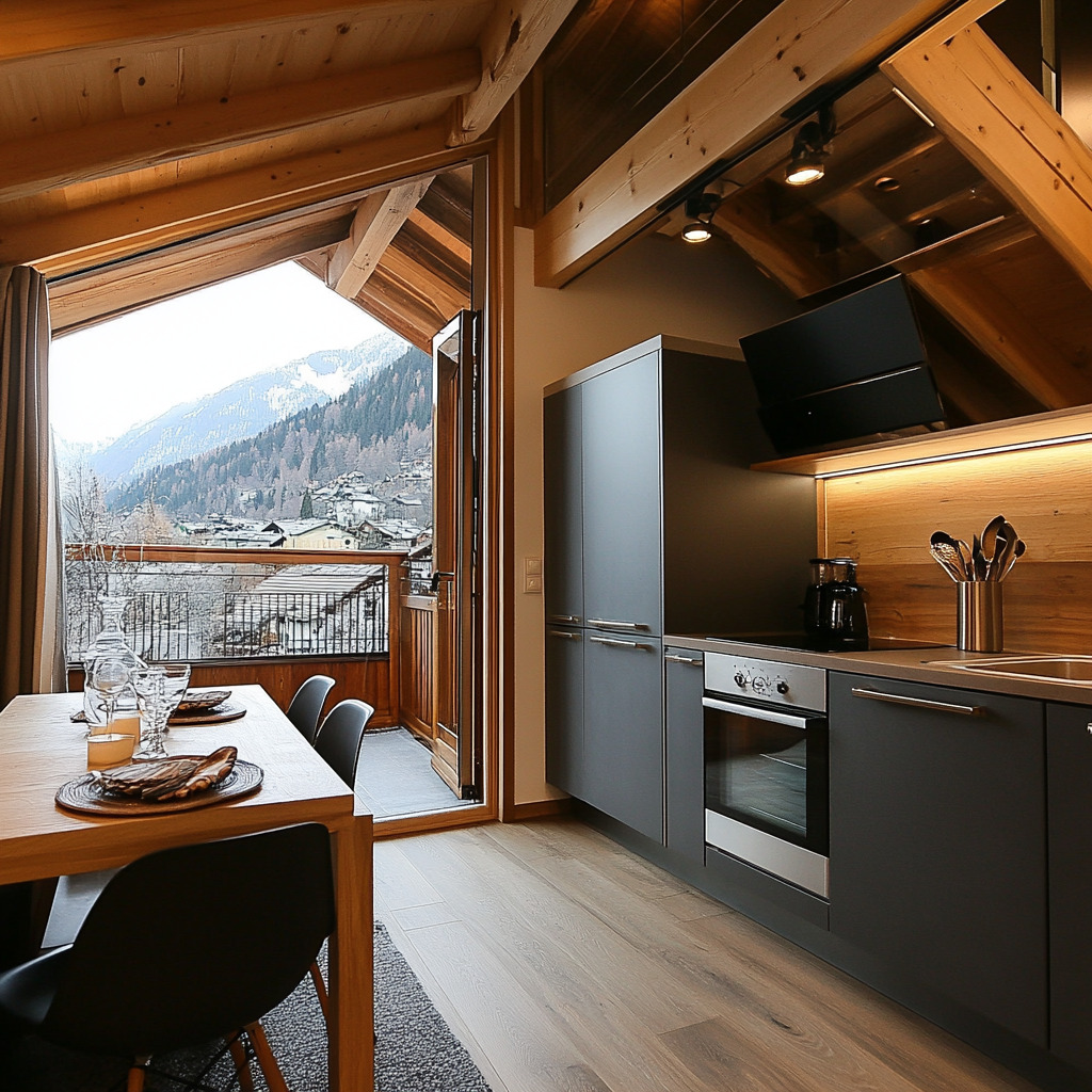 zdjęcie kuchni na poddaszu