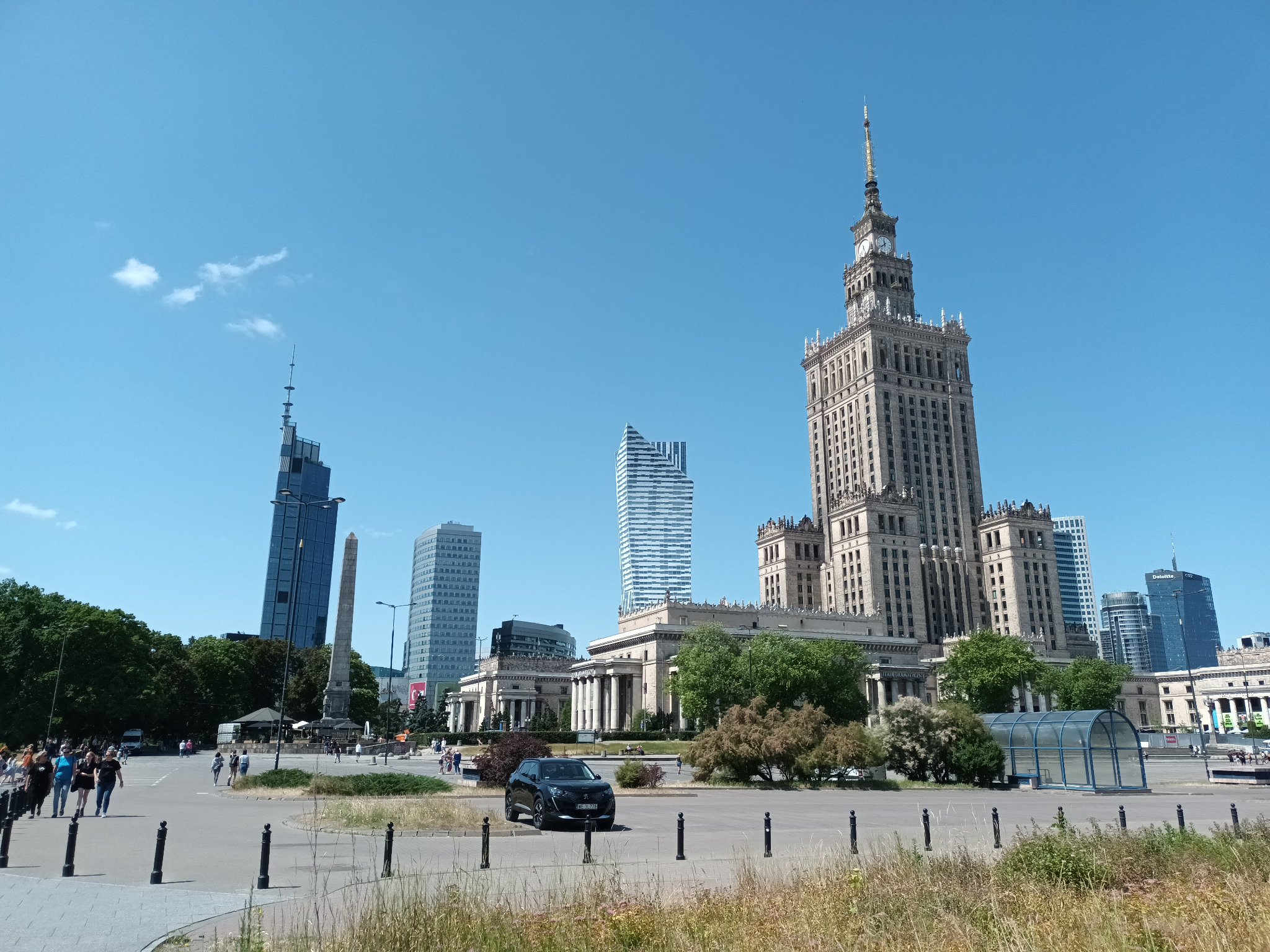 widok na centrum Warszawy z okolicy ul. Złotej ( Warszawa Śródmieście ), gdzie przy ul. Złotej 7 lok. 28 znajduje się wirtualne biuro VSL-System