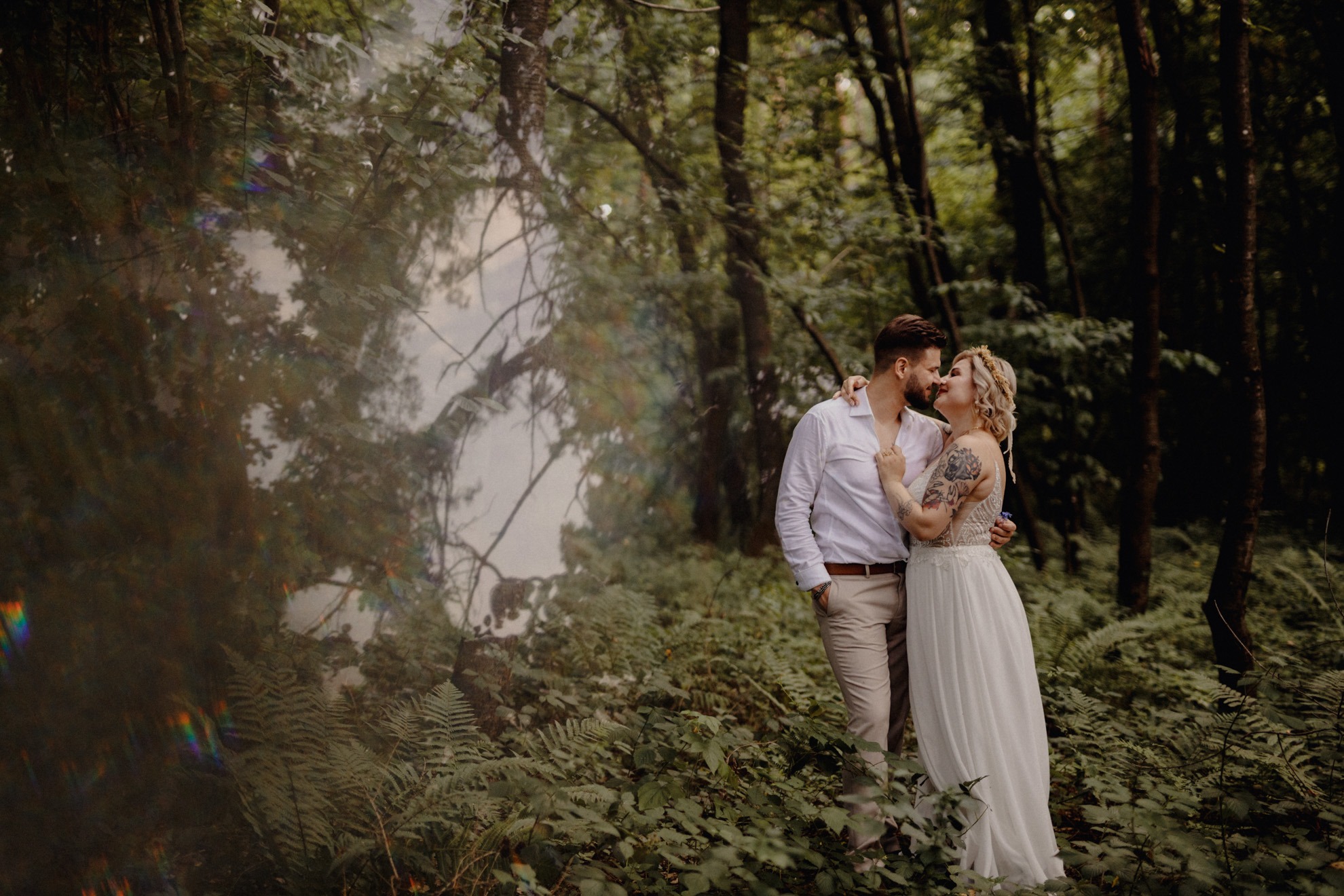 Sesja zdjęciowa w lesie