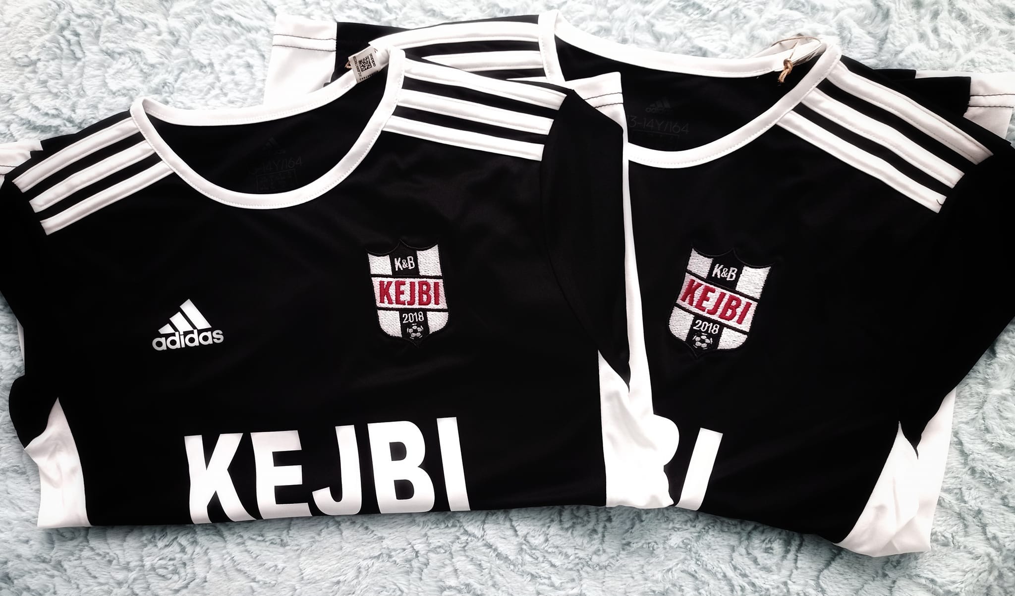 Koszulki sportowe wykonane dla Szkółki piłkarskiej - KEJBI. Mila Haft