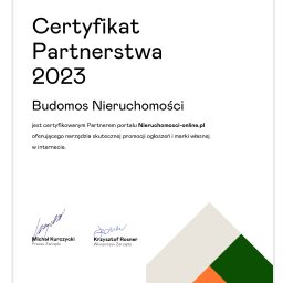 Certyfikat partnerstwa - nieruchomosci-online.pl