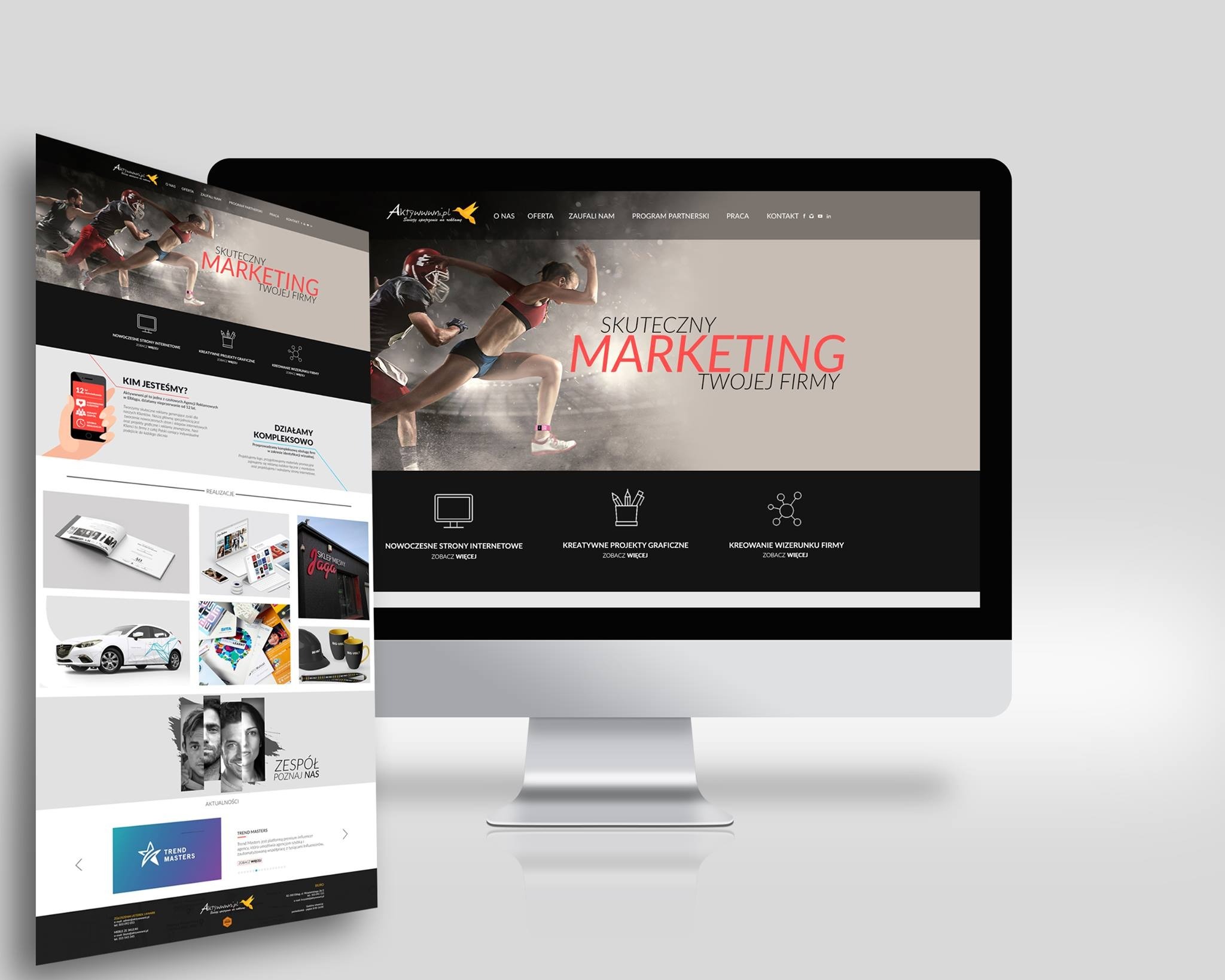 Strona dla firmy Marketingowej.