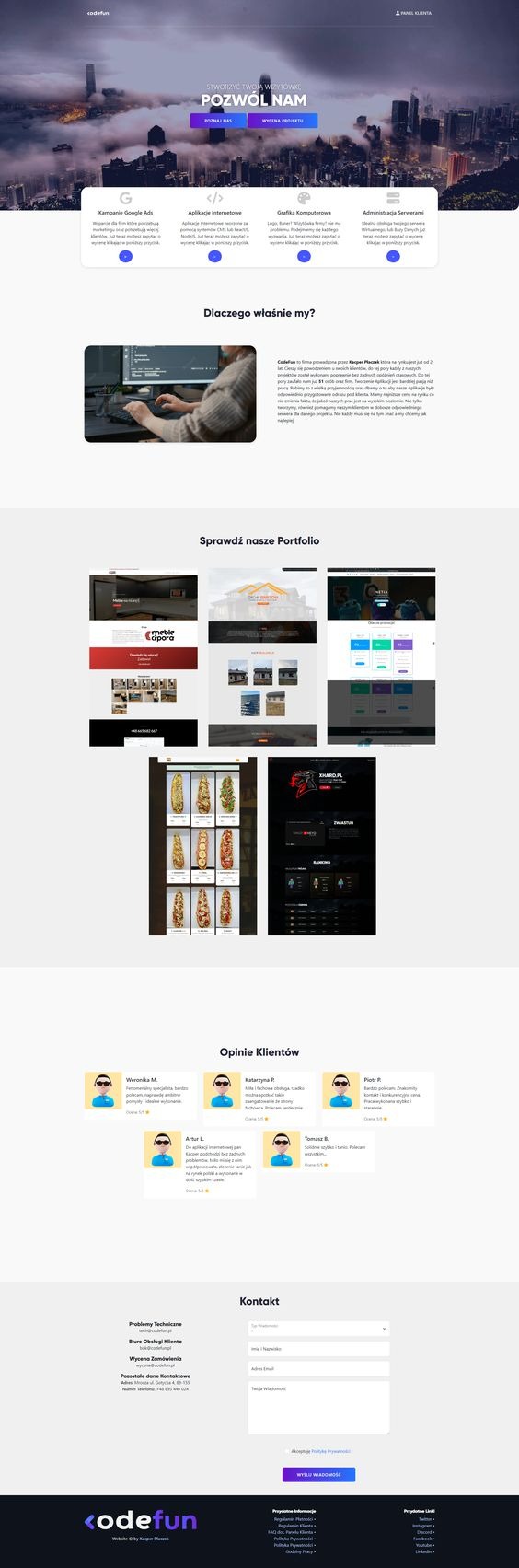 Wizytówka Firmy - Szablon do kupienia