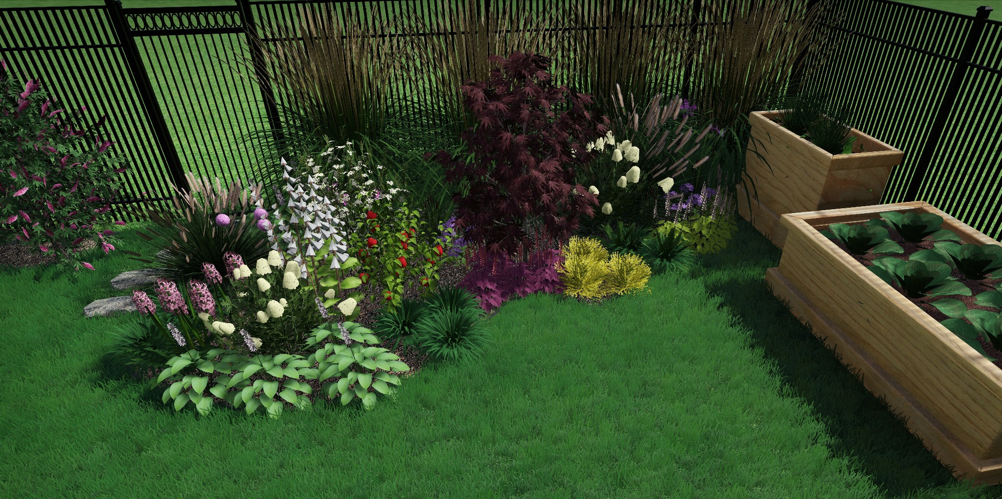 Wizualizacja projektu ogrodu w Wyszkowie