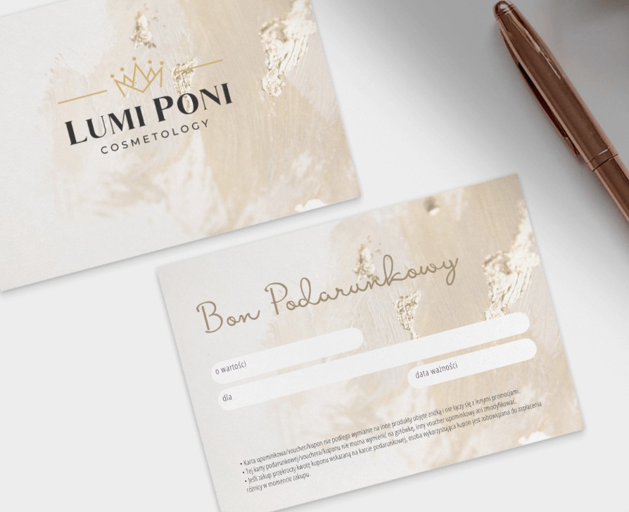 Projekt graficzny bonu podarunkowego