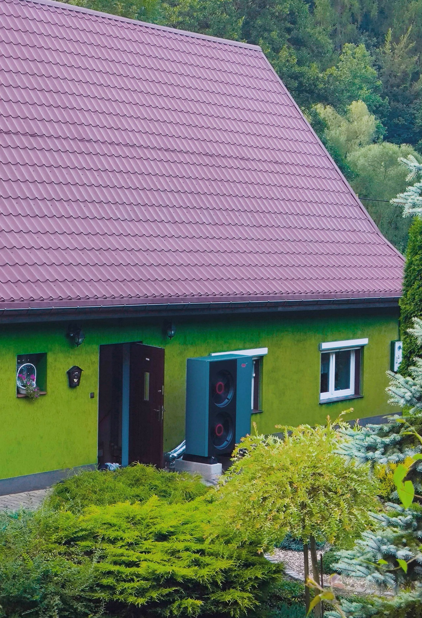 Jedlina Zdrój (realizacja - sierpień 2024) Pompa Ciepła JBG HT (R290 - propan)