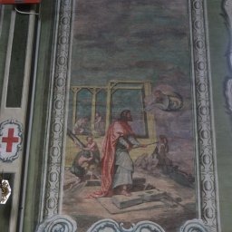 Joanna Wójcik Konserwacja Zabytków - kościół drewniany, malowidło- po konserwacji