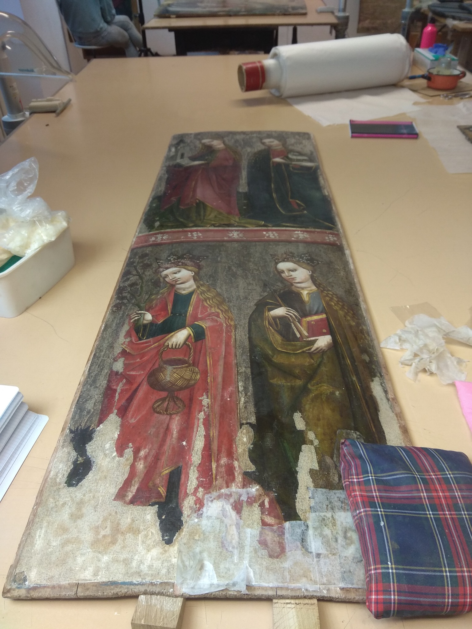 konserwacja obrazu sztalugowego na drewnie