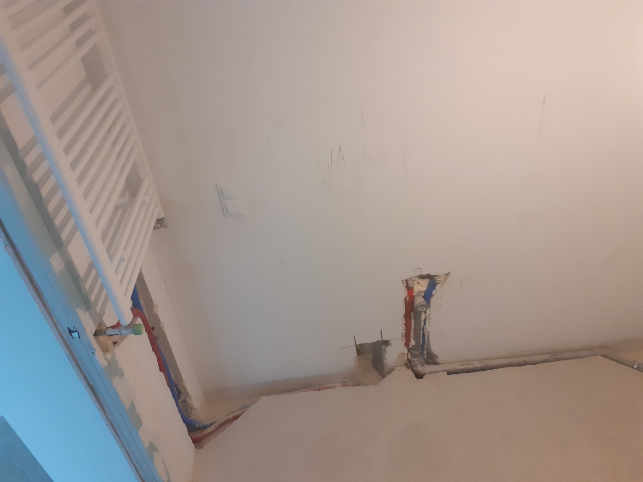 Wykonania wod-kanu w bloku .