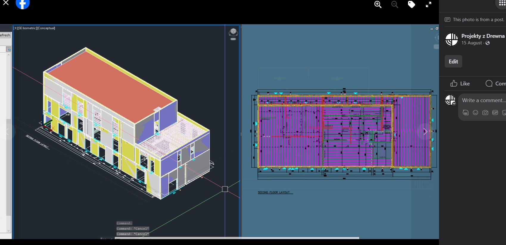 Projekt domu wielorodzinnego. Konstrucja: Stal + drewno Sciany : Panele SIP Kingspantek