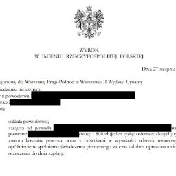 Zastosowanie Sankcji Kredytu Darmowego - Klientka zwolniona ze spłaty pożyczki
