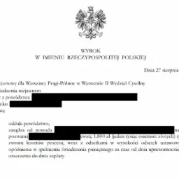 Zastosowanie Sankcji Kredytu Darmowego - Klientka zwolniona ze spłaty pożyczki