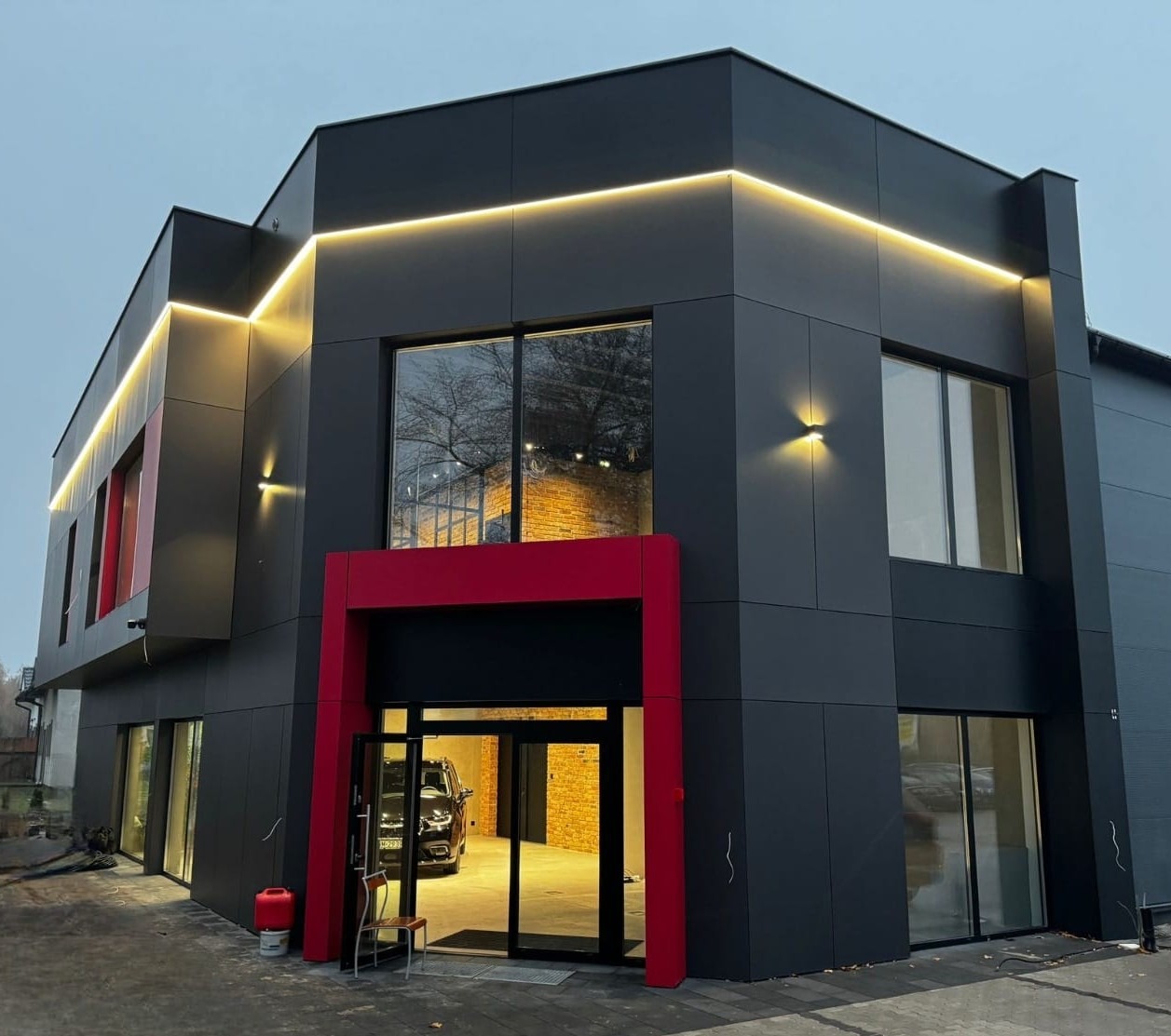 Elewacja wentylowana HPL