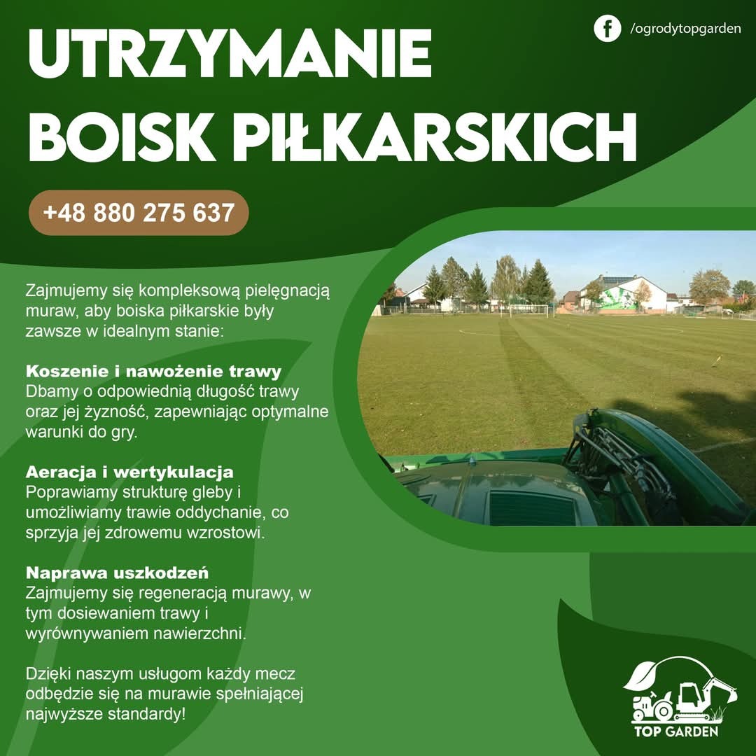Utrzymanie boisk piłkarskich