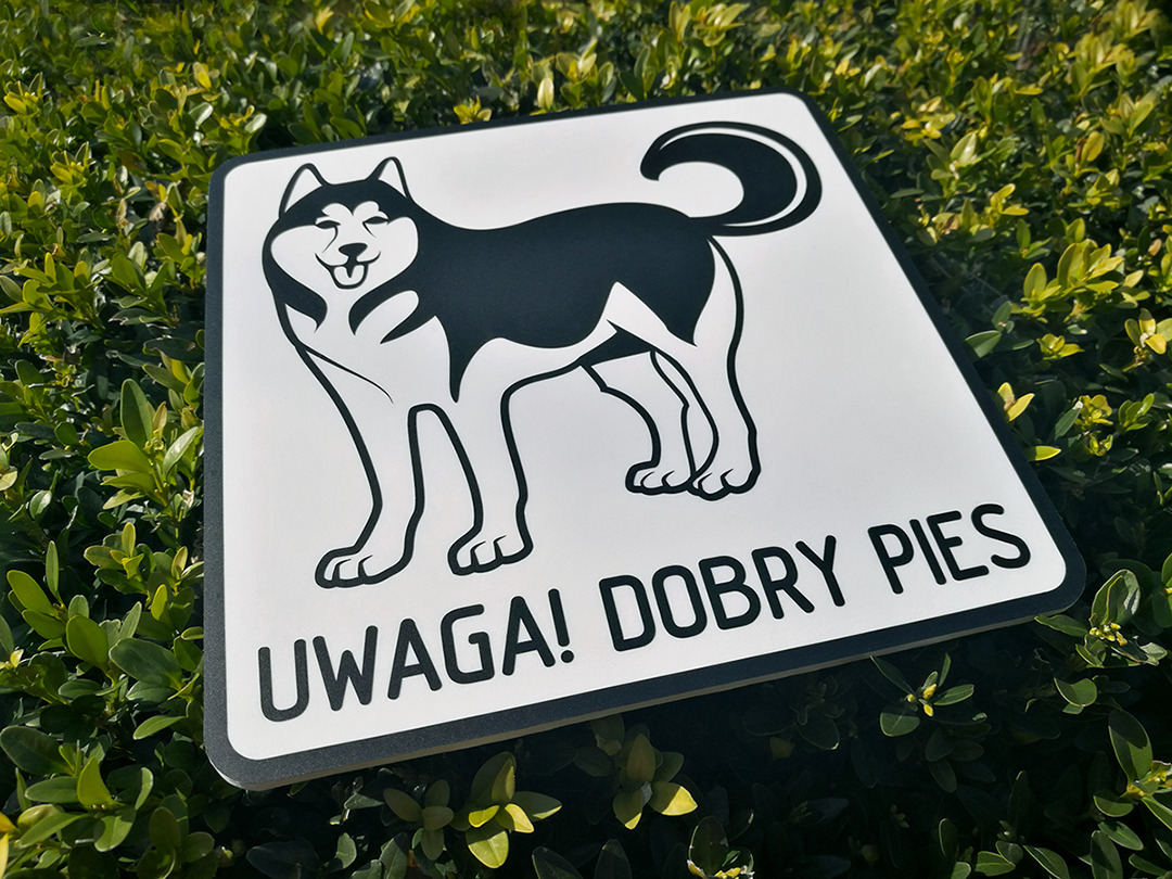 Tabliczka informacyjna. Tablica z nadrukiem.