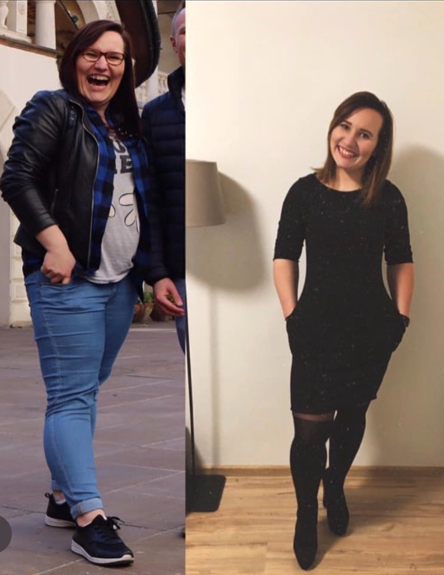 6 miesięczna metamorfoza zmiany nawyków żywieniowych + treningi na siłowni