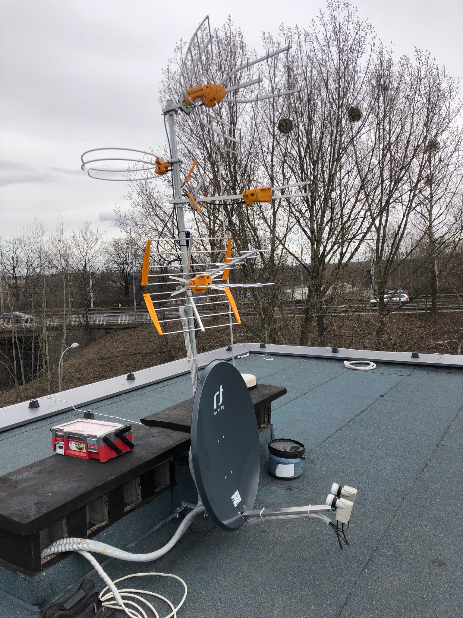 instalacja zbiorcza w systemie unicable plus dvb-t2 w maksymalnym wymiarze wszystkie możliwe mux-y