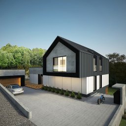 Nowoczesny dom w Krakowie wkomponowany w trudną działkę.