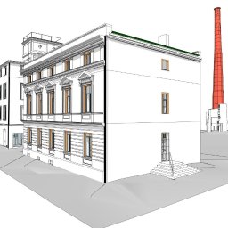 Inwentaryzacja architektoniczna 3D . Teren dawnej fabryki Łódź.