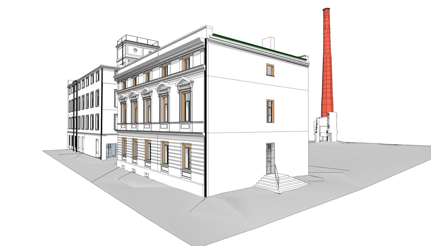 Inwentaryzacja architektoniczna 3D . Teren dawnej fabryki Łódź.