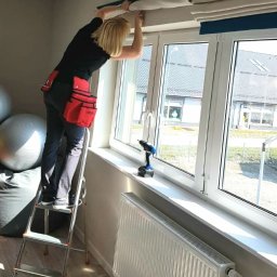 m-metamorfozy - montaż rolet rzymskich z blackoutu