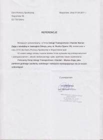 Usługi Transportowe i Handel Zając Marian - Firma transportowa Żory