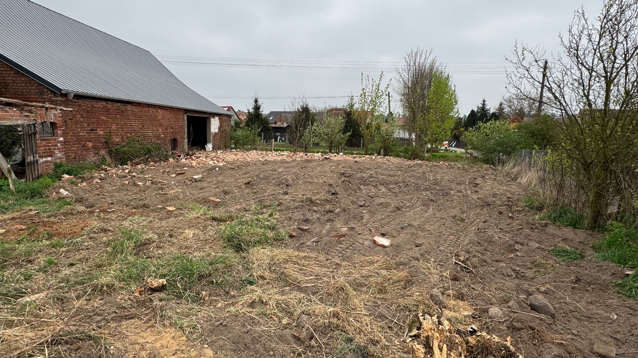 Wyczyszczona działka