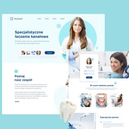 Strona dla kliniki dentystycznej. Projekt plus wdrożenie