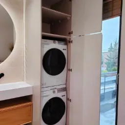 Szafa na wymiar w łazience naszego klienta.