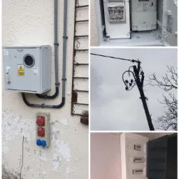 przyłącze do ZK. Montaż ZK. Modernizacja rozdzielnicy. wyjście licznika na zewnątrz.