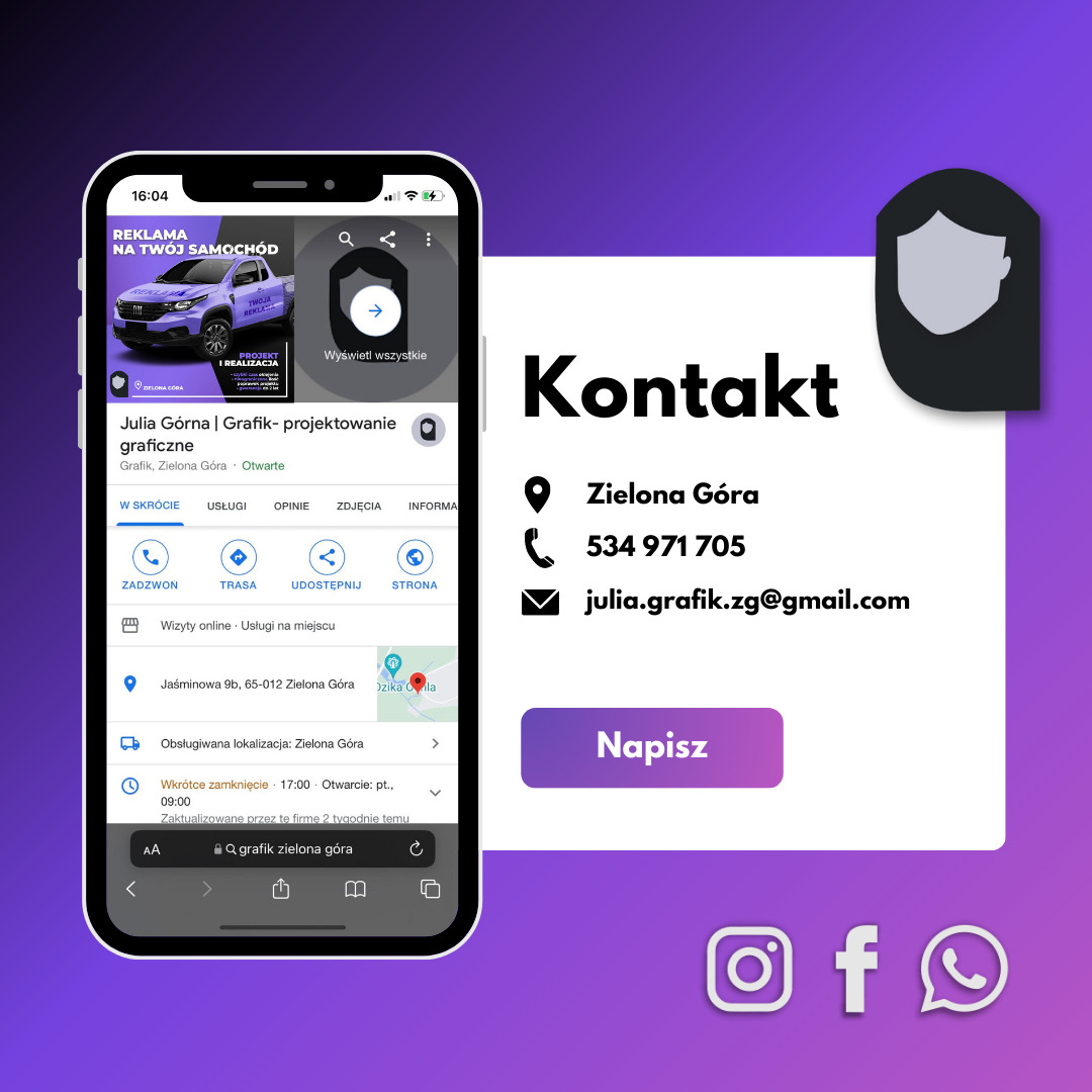 Zapraszam do kontaktu :)