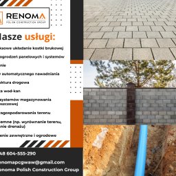 Renoma Polish Construction Group Jeremi Kawa - Najwyższej Klasy Brukowanie Pruszków