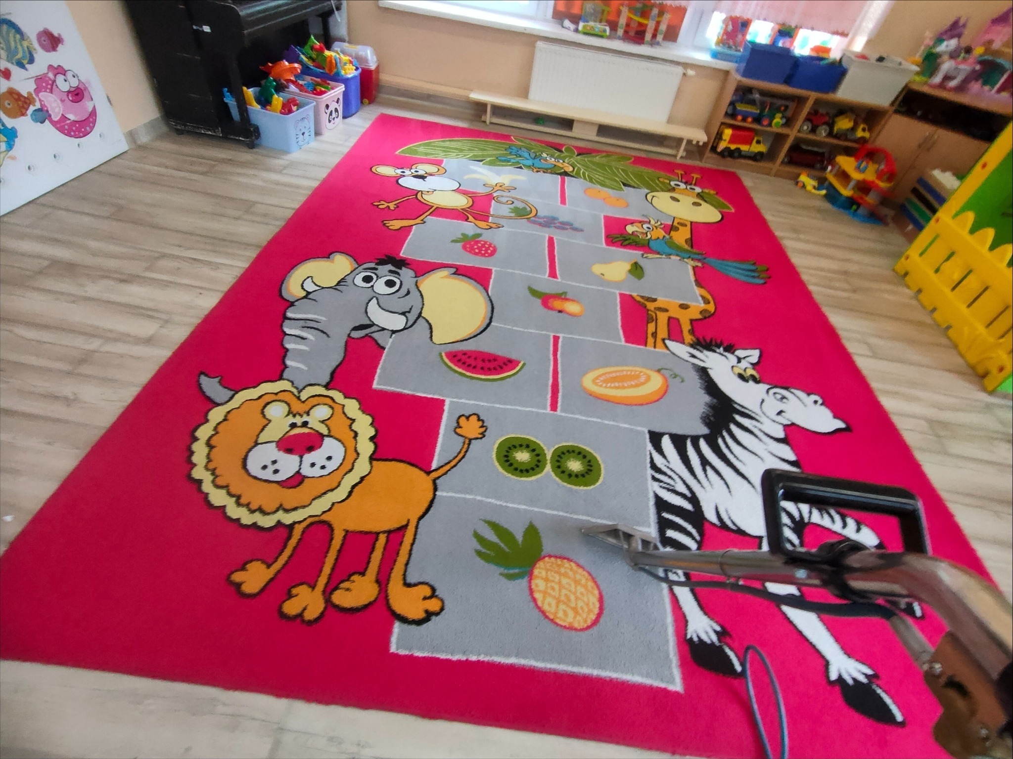 Pranie dywanów w przedszkolu