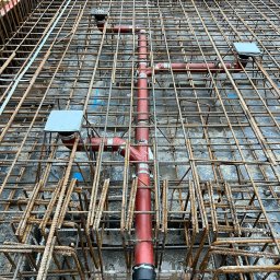 Kanalizacja podposadzkowa żeliwna. 