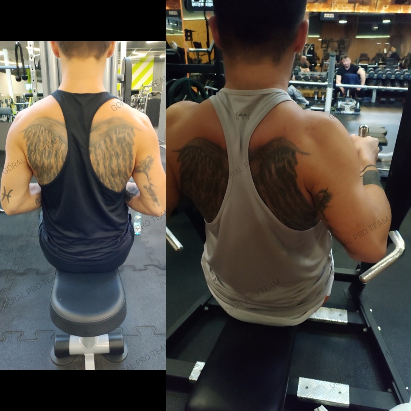 Przemiana podopiecznego. Cel: budowa masy mięśniowej.