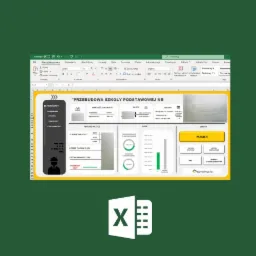 Zrzut ekranu arkusza kalkulacyjnego Excel prezentującego dashboard z danymi dotyczącymi przebudowy szkoły podstawowej, zawierający wizualizacje danych, wykresy słupkowe, kołowe i informacje...