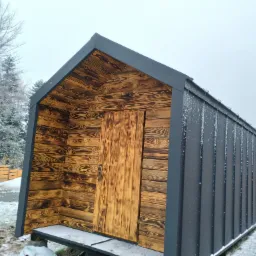 Sauna można wykorzystać jako domek na działkę
