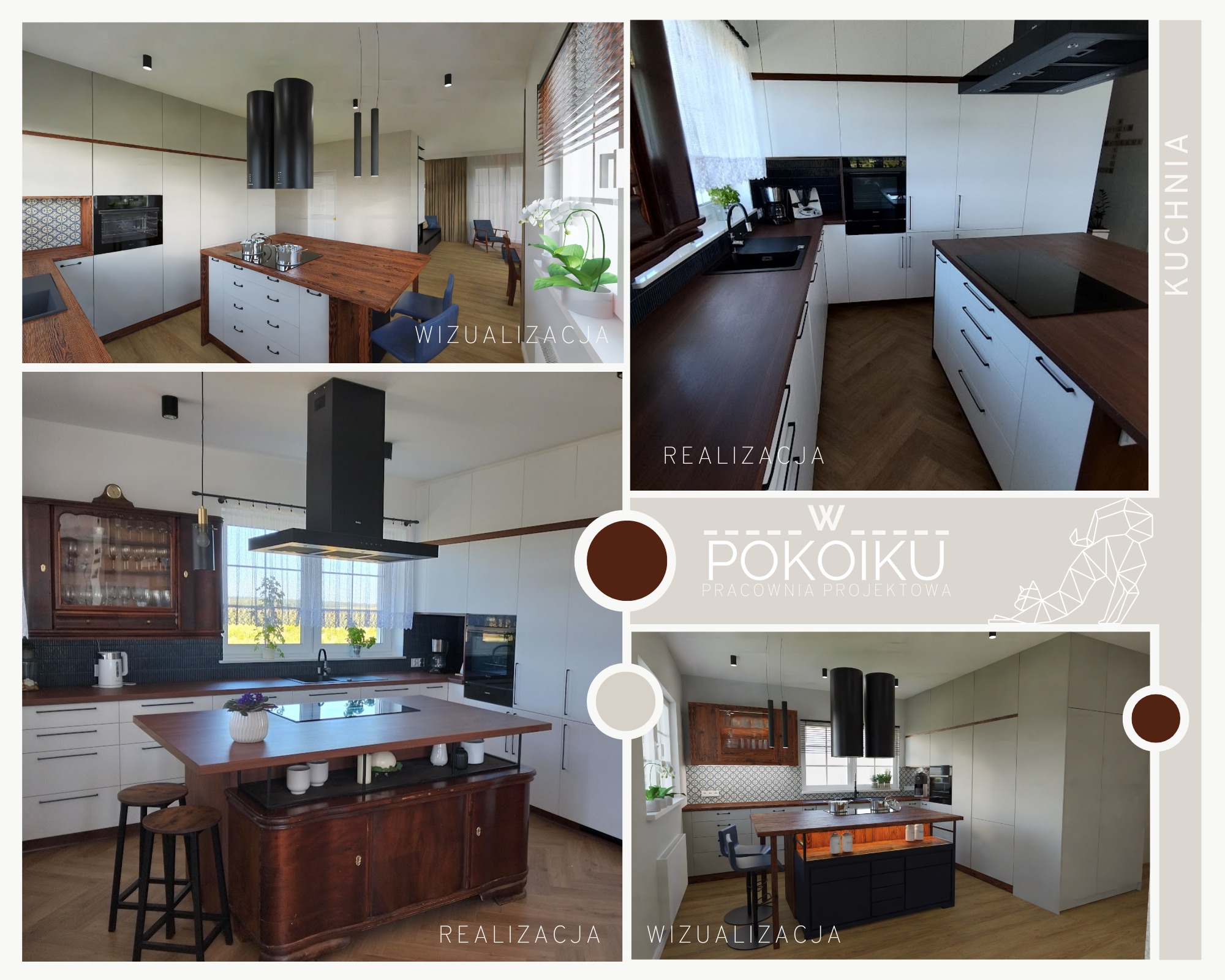 Projekt i realizacja kuchni z wykorzystaniem pamiątki rodzinnej - 100-letniego kredensu