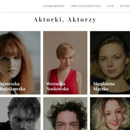 Strona internetowa agencji aktorskiej