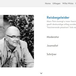 Strona wizytówkowa belgijskiego dziennikarza i pisarza