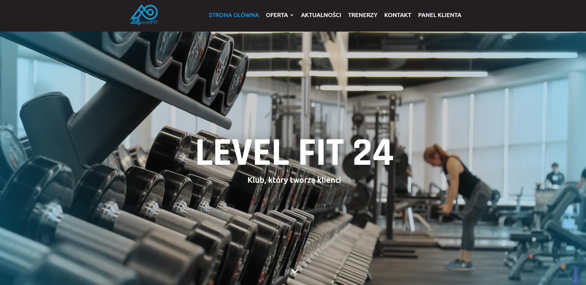 Strona internetowa wrocławskiej siłowni