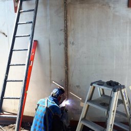 Karol Górny usługi spawalnicze - Naprawa przeciekającego mieszalnika.